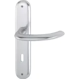 HOPPE Langschildgarnitur Mar.1138/273P Aluminium F1 grau