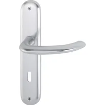 HOPPE Langschildgarnitur Mar.1138/273P Aluminium F1 grau