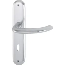 HOPPE Langschildgarnitur Mar.1138/273P Aluminium F1 grau