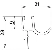 Kermi 97101 2x Dichtleiste RA 5400 12C R können