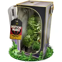 PURPLE LEGACY® 1680D Oxford Stoff Grow Box 60x60x160 cm für Profis mit Wasserschutz | Zuchtzelt für Hydrokulturen und Indoor-Pflanzen, Grow Tent, Anzuchtzelt mit Bodenwanne