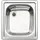 Blanco Top EE 4 x 4 edelstahl naturfinish + Handbetätigung