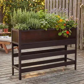 Proregal Hochbeet 120 x 82 x 30 cm Dunkelbraun