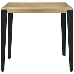 BOX Furniture Lunds Hoher Tisch 60x140x110cm Schwarz in massivem Kiefernholz mit Vintage-Finish Industrieller Stil Box Möbel