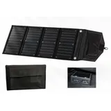 Solarmodul SolarMate 30 30 W, Monokristallin, (Faltbares, kompaktes Solarpanel, 4-St., hocheffizient mit 2 USB-Anschlüssen)