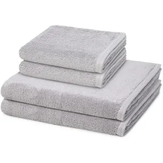 Handtuch-Set (4-teilig) Shadow Silber