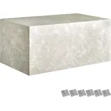 Tectake tectake® Couchtisch, minimalistisches Design, keine Montage, inkl. Bodenschoner, Belastbarkeit 45 kg