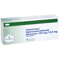Irbesartan/hydrochlorothiazid Heumann 150/12.5 Fta 28 St