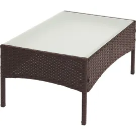 Mendler Halden Gartentisch 79 x 48 x 38 cm braun meliert
