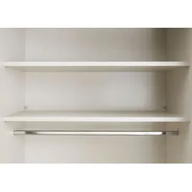 STAUD Schwebetürenschrank Sonate Como mit Spiegel 167 x 240 x 68 cm Weiß