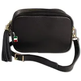 FLORENCE Umhängetasche Leder Black