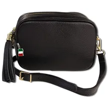 FLORENCE Umhängetasche Leder Black
