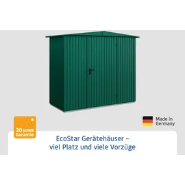 Hörmann Ecostar Gerätehaus Trend-S 2,38 x 1,08 m Moosgrün