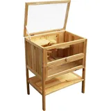 Wiltec Nagerkäfig 3 Etagen 60 x 40 x 80 cm aus Holz