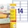 Avery Zweckform Adressetiketten L7563-25 transparent 99,1 x 38,1 mm 25 Blatt