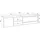 SKRAUT HOME Lowboard 212x50 cm Beige Holzwerkstoff