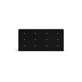 VCM ebuy24 Kommode breit mit 6 Schubladen, Schwarz
