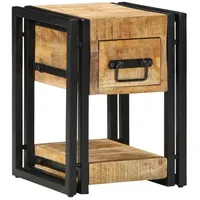 VidaXL Nachttisch 40x40x40 cm Massives Mangoholz