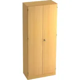 Hammerbacher Solid Garderobenschrank 80 x 42 x 200,4 cm braun