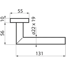 Karcher Design Karcher Türgriff-Garnitur Seattle ER46Q Edelstahl matt