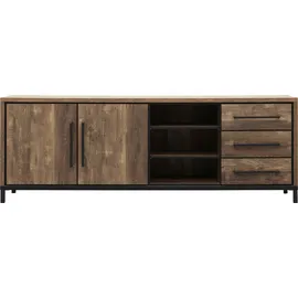 omg design Sideboard Vasto 220 x 80 x 45 cm Braun