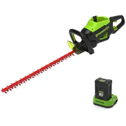 Greenworks GD60HT66K2 - Akku-Heckenschere 60 V/2 Ah - 66 cm Messer
