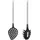 Rösle Gourmet-Set Pasta "Basic Line" 2-tlg., Spaghettiheber und Schaumlöffel, schwarz/silbern