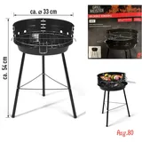Rundgrill Holzkohle Camping Grill Dreibein Standgrill Picknick BBQ