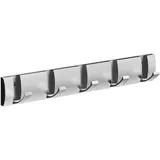 Unsichtbarer Wandhaken, 5 Klapphaken, Garderobenständer, Versteckter Schlüsselhalter Für Die Garderobe, Silberfarben, 40 Cm