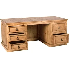 MiaMöbel Mexico Möbel 180x74x80 cm Landhausstil Massivholz Pinie Honig