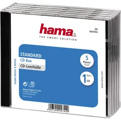 Hama - Behälter CD-Aufbewahrung - durchsichtig (Packung mit 5)