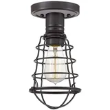 Quoizel Mixon 1-flammige Halbdeckenleuchte E27 bronze