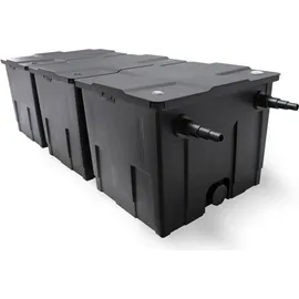 Wiltec SunSun Komplettset: CBF-350C Teichfilter bis 90000 L Teichfilteranlage als Durchlauffilter, NEO10000 SuperECO Teichpumpe 10000l/h 80W, CUV-224 Teichklärer Uvc Klärer mit 24w, Y-verteiler