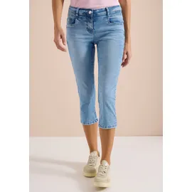 Cecil 3/4 Slim Leg Jeans, im Casual Fit Light Blue washed), 36