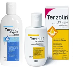 Terzolin Lösung+Terzolin Shampoo trockene Kopfhaut 300 ml