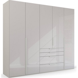 RAUCH Drehtürenschrank »Purisma«, mit Glasfront, Schubladen und umfangreichem Zubehör, mit Soft-Close, grau , Maße cm x 223 cm x 60 cm