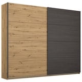 Rauch Möbel Schwebetürenschrank »Apollon«, mit Frontabsetzung in Black oak, braun