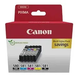 Canon PGI-580 CLI-581 / 2078C008 Original Druckerpatronen Multipack