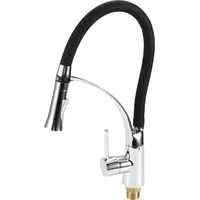 Skecten - Küchenarmatur Wasserhahn 360° drehbar Küche Armatur Spüle Mischbatterie Spültischarmatur Schwarz