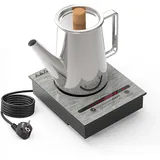 Mini Induktionskochplatte, 900W Mini induktionskochfeld 1 Platte, Induktionsk...