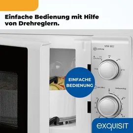 Exquisit MW802 silber