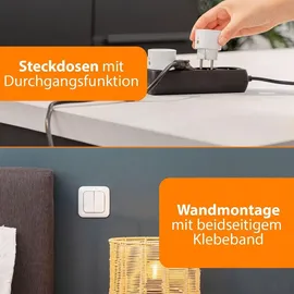 smartwares Smart-Home-Steckdose Weiß 2 St.
