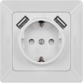 EMOS Schuko-Steckdose Unterputz Weiß