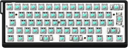 60HE v2 - ISO - Split - Plastic - Gaming Tastaturen - ohne Numpad - ISO - Schwarz