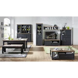 Innostyle Vitrine Buffet Jasmin 166 x 48 x 204 cm Grau