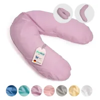 pic bear Deutschland Stillkissen XL 170cm - Schwangerschaft Kissen - Seitenschläferkissen und Lagerungskissen Baby Schmusekissen (Uni Dawn pink)