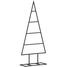 vidaXL Metall-Weihnachtsbaum Deko Schwarz 60 cm