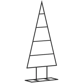 vidaXL Metall-Weihnachtsbaum Deko Schwarz 60 cm