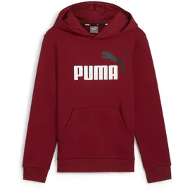 Puma Ess+ Metallic 2 Col Big Logo Fleece-Hoodie Jungen 13 intense red 152