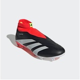 Adidas Predator League Laceless FG Core Black / Cloud White / Solar Red 46